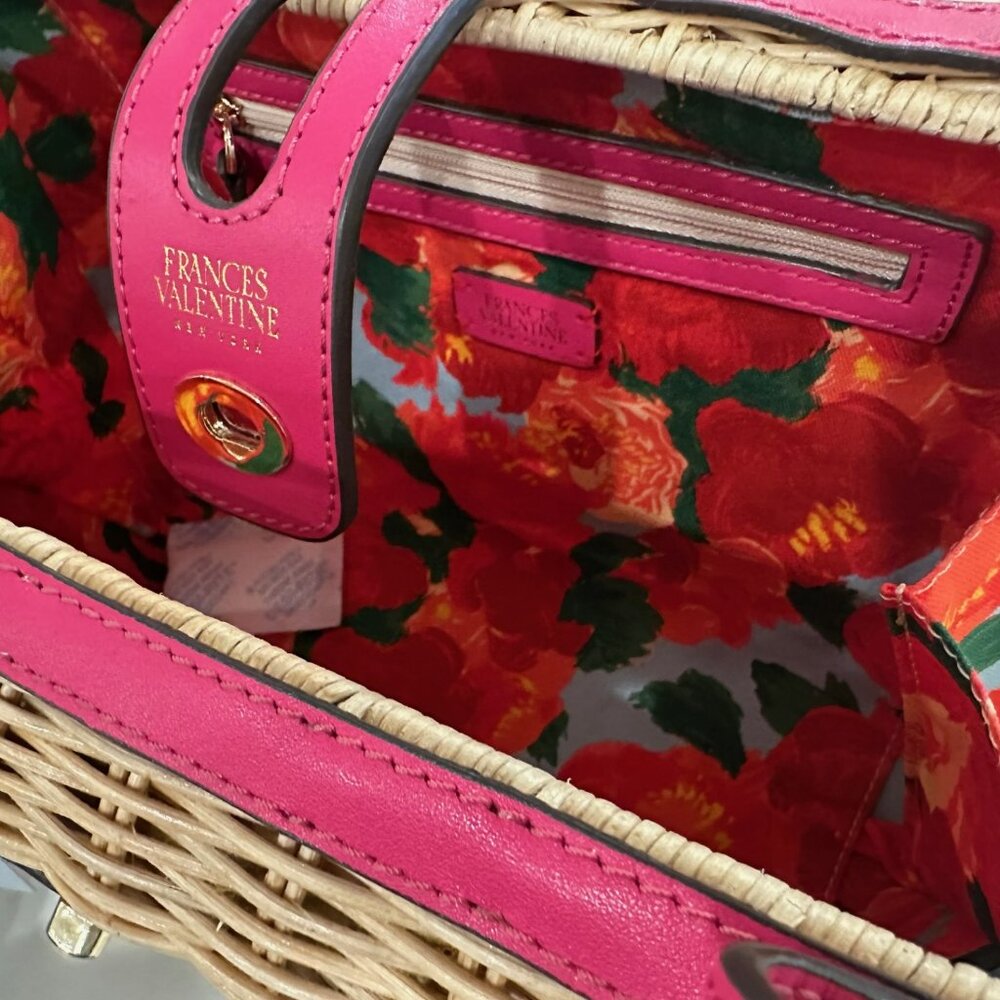 Frances Valentine The Holland Wicker & Leather Satchel - Picture 5 of 11